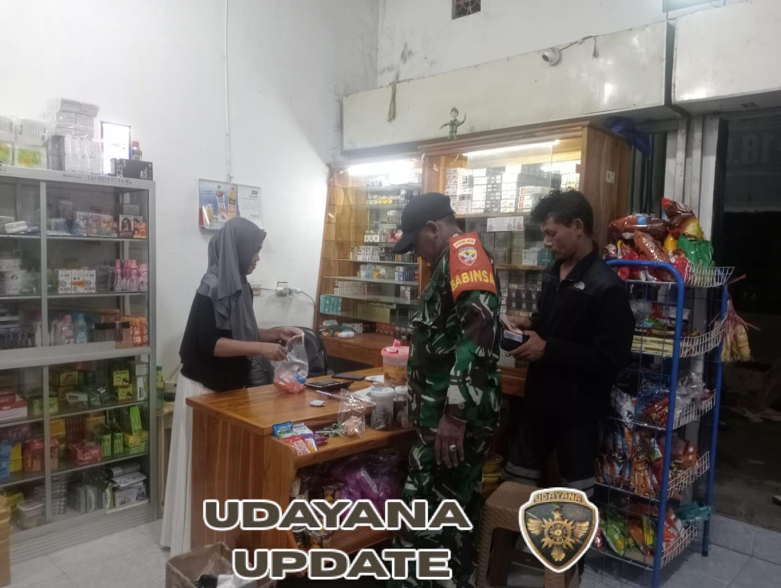 Babinsa Koramil 1628-05/Jereweh Laksanakan Patroli dan Pengamanan Turnamen Jereweh Cup II