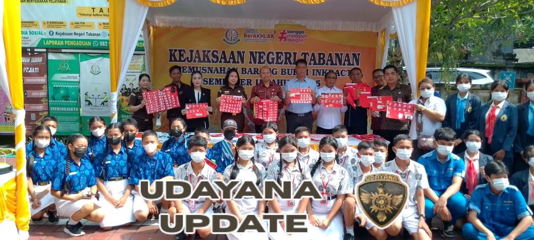 Edukasi dan Penegakan Hukum Jadi Fokus Kejari Tabanan dalam Pemusnahan Barang Bukti