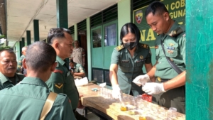 Ratusan Prajurit Kodim Jembrana Dites Urine, Bukti Komitmen TNI Perangi Narkoba