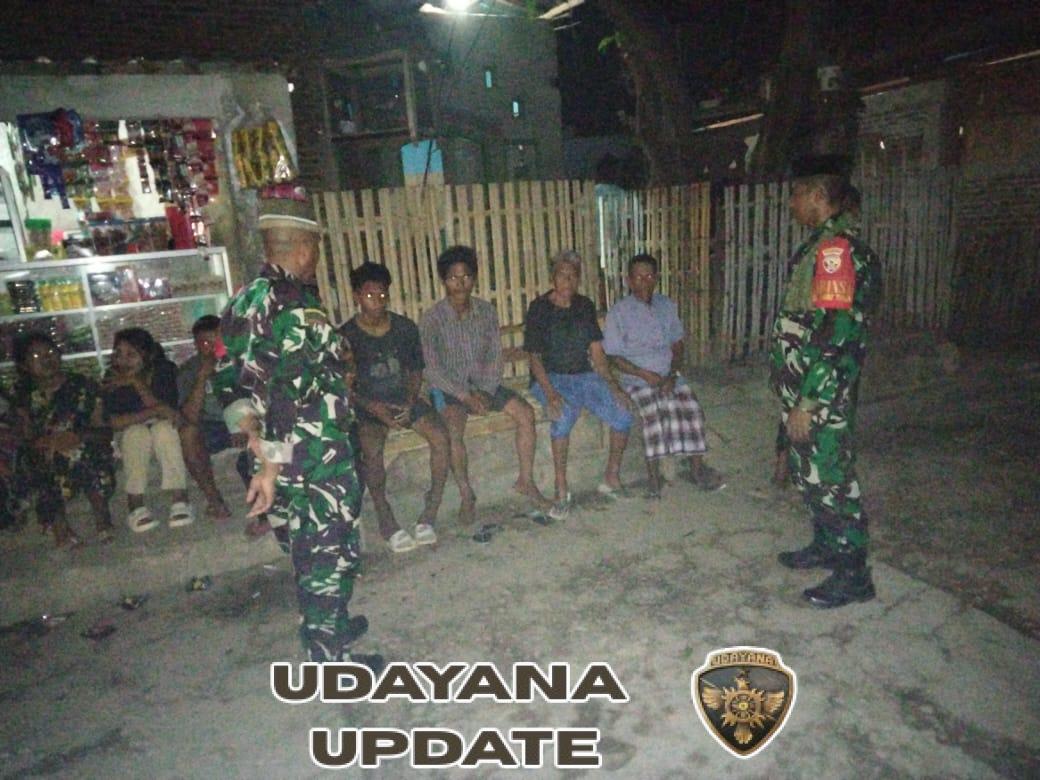 Cegah Gangguan Kamtibmas, Koramil 1608-03/Sape Intensifkan Patroli Malam