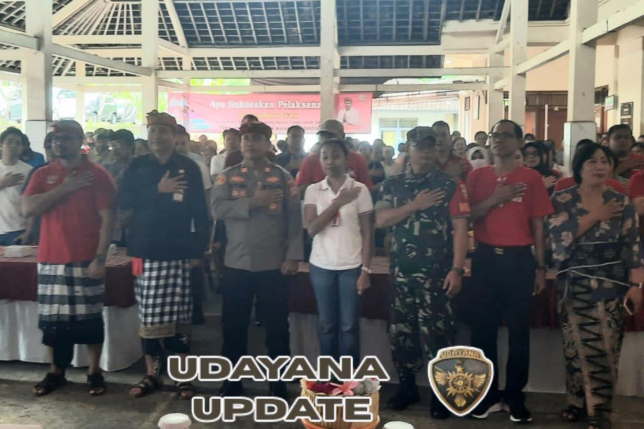 Danramil Kerambitan Turut Sukseskan Bakti Sosial Kesehatan Dinas Kesehatan Tabanan di Batuaji