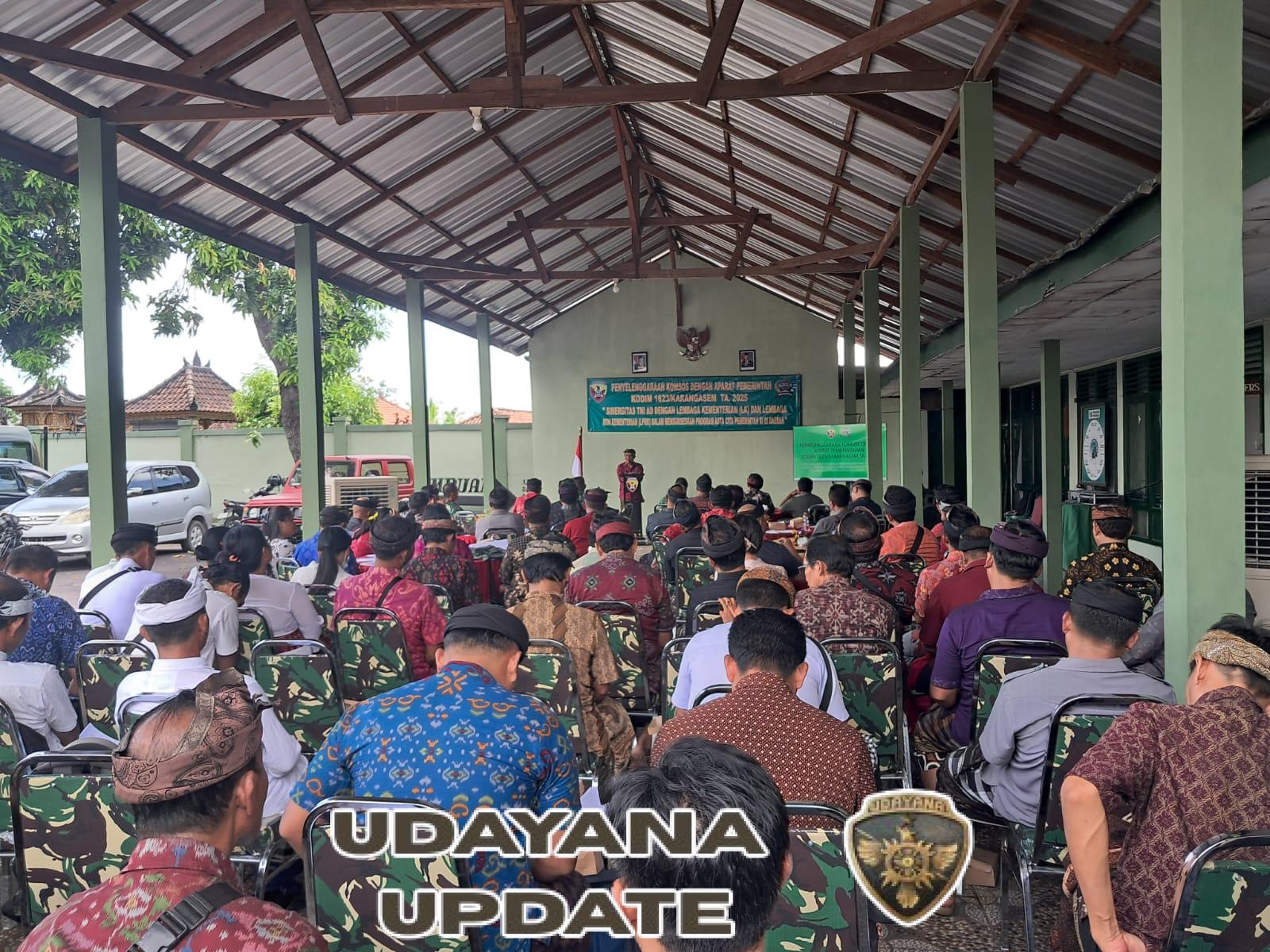 Sukseskan Asta Cita di Daerah, Kodim 1623/Karangasem gelar komsos bersama Aparat pemerintah