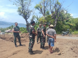 Dandim 1622/Alor Tinjau Lokasi Pembangunan Koperasi Merah Putih di Desa Dulolong
