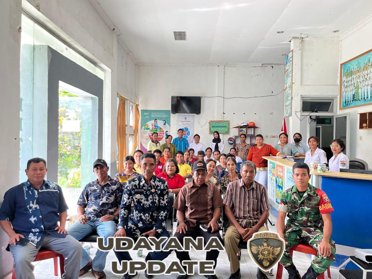 Sinergi Lintas Sektor, Babinsa Koramil 01/Lewa Dukung Evaluasi Program Kesehatan