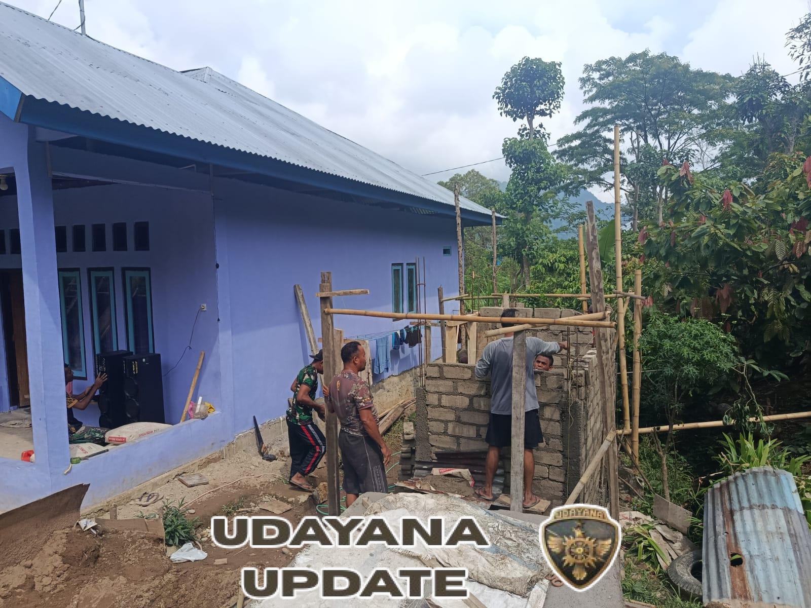 Wujud Nyata Kemanunggalan TNI dan Rakyat, Kodim 1612/Manggarai Bangun Fasilitas Air Bersih di Cibal