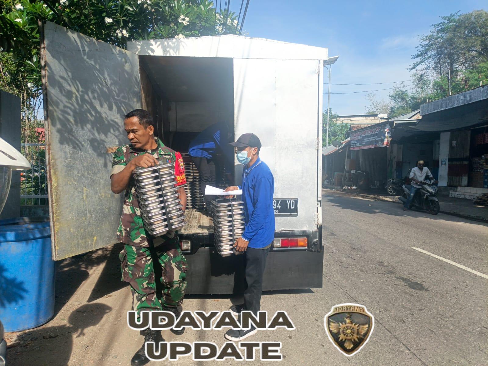 Sertu Syahrudin dan Serka Muslim Pimpin Pembagian Makan Bergizi Secara Merata