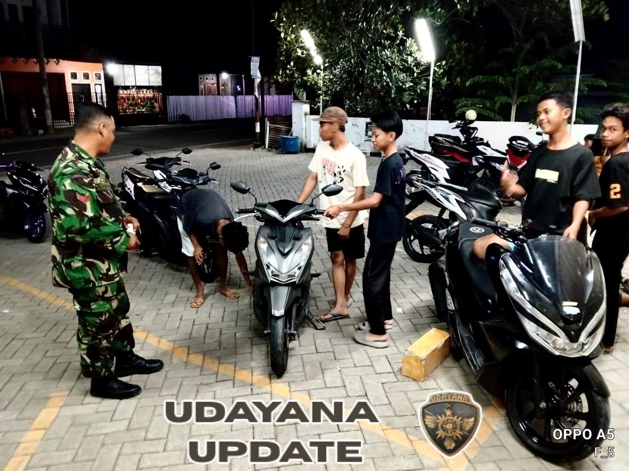 Koramil 1628-03/Seteluk Gelar Patroli Malam, Pastikan Keamanan Warga Terjaga
