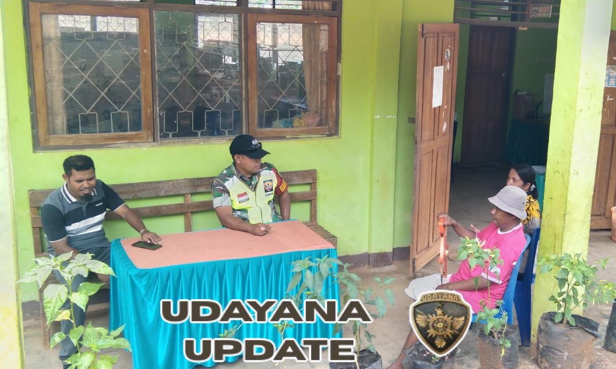 Pererat Silaturahmi, Babinsa Sertu Yulianus Samaleto Laksanakan Komsos di Desa Naembaun