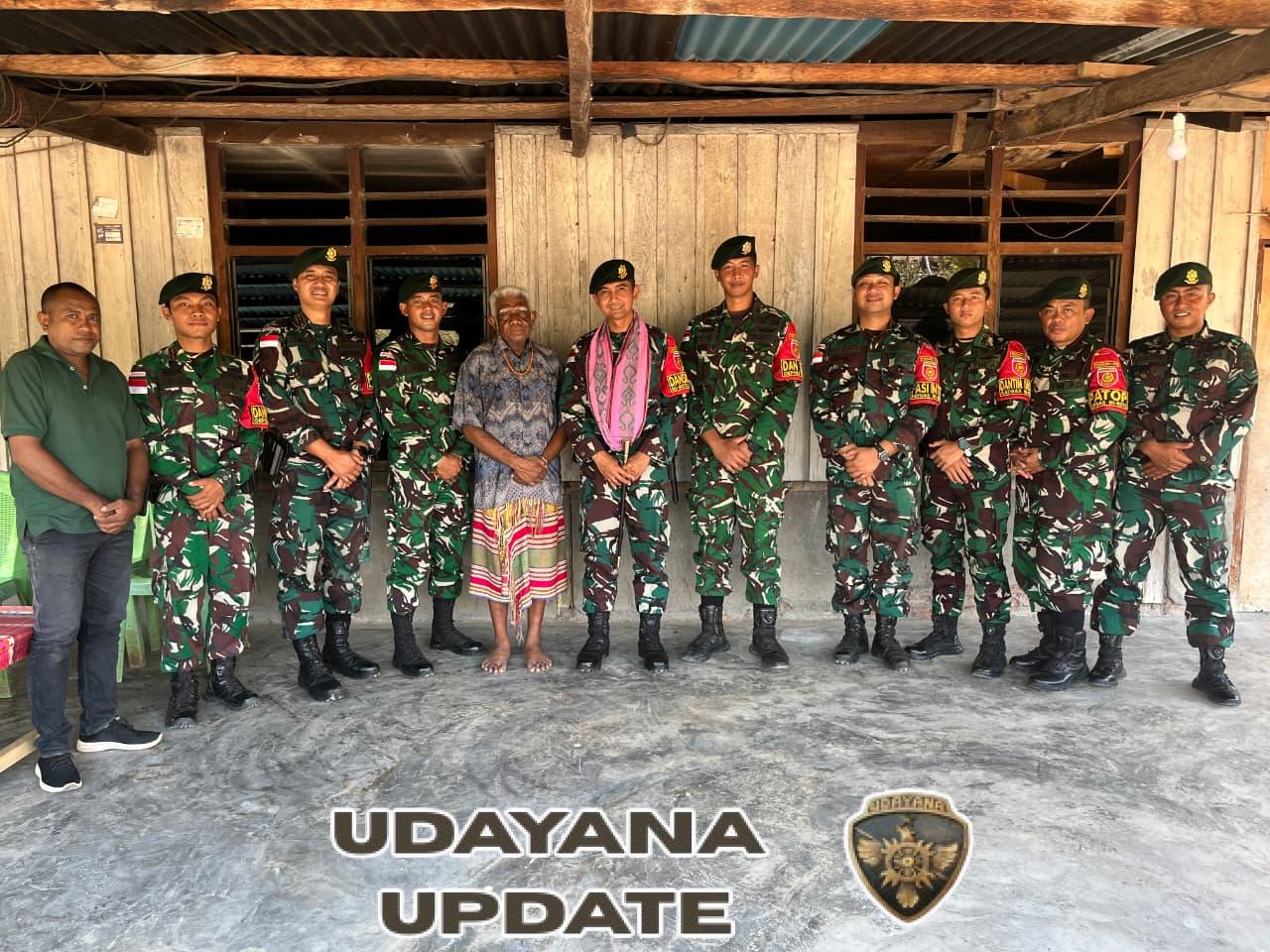 Kunjungan Dansatgas di Pos Oepoli, Tingkatkan Moril Anggota Satgas