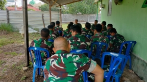 Danramil 1628-02/Sekongkang Ingatkan Babinsa Siaga Bencana dan Perkuat Koperasi Merah Putih