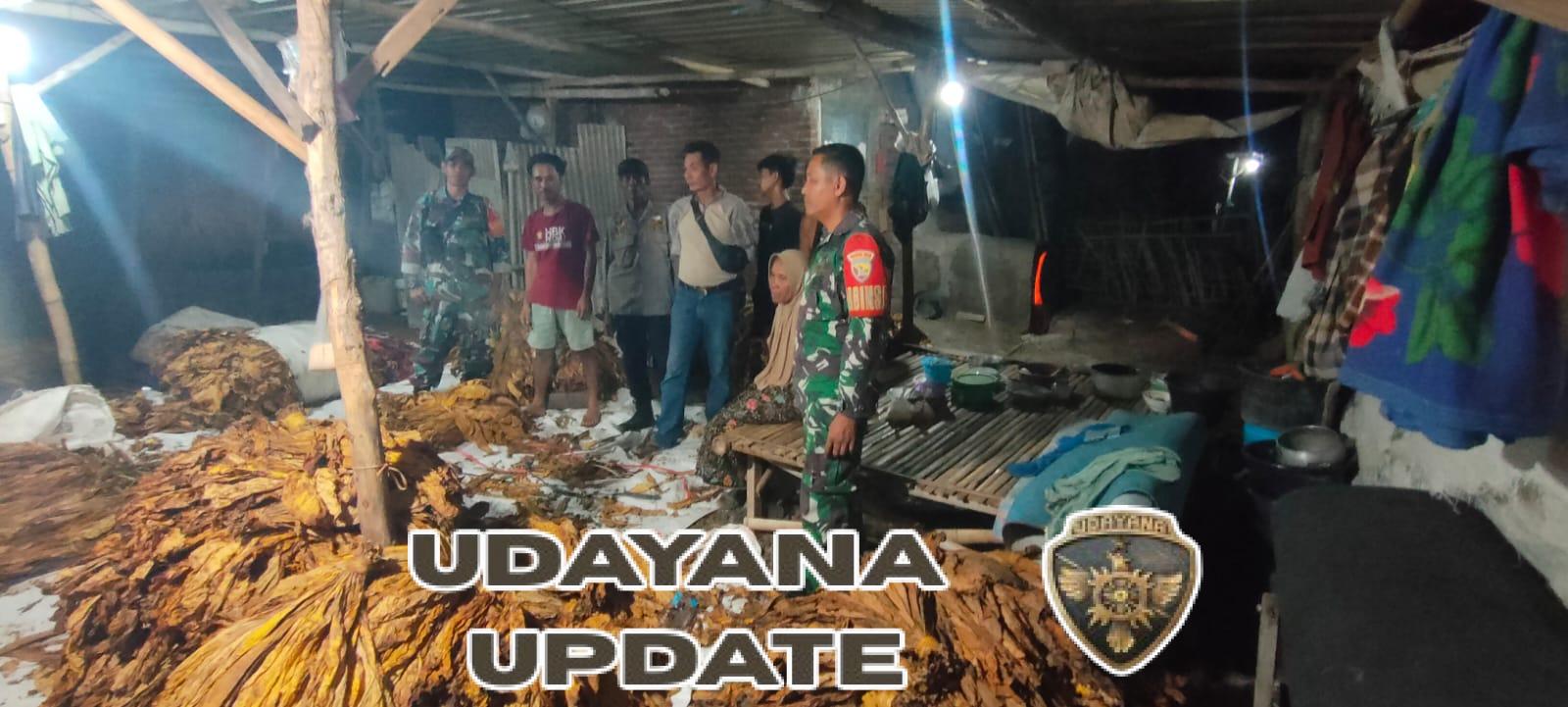 Melalui Patroli, Babinsa Lakukan Pengawasan Ekstra Di Kampung Tembakau Semoyang