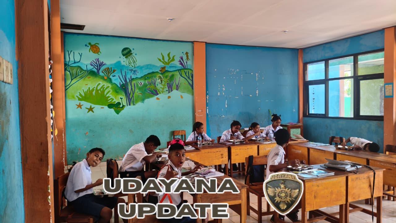 Babinsa Kawal Program Makan Bergizi Gratis, Ribuan Siswa di Kota Soe Rasakan Manfaatnya