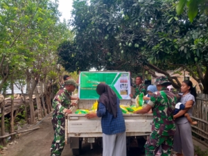TNI Hadir untuk Rakyat: Koramil 1628-05/Jereweh Gelar Gerakan Pangan Murah Serentak