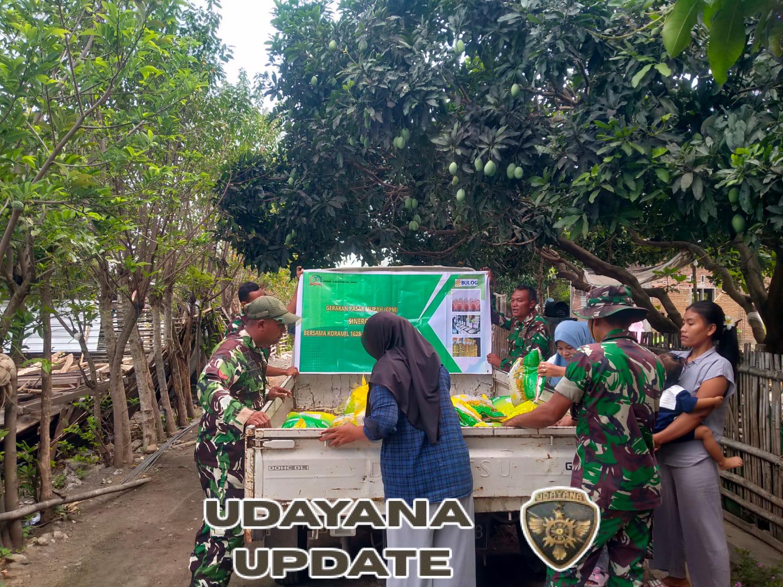TNI Hadir untuk Rakyat: Koramil 1628-05/Jereweh Gelar Gerakan Pangan Murah Serentak