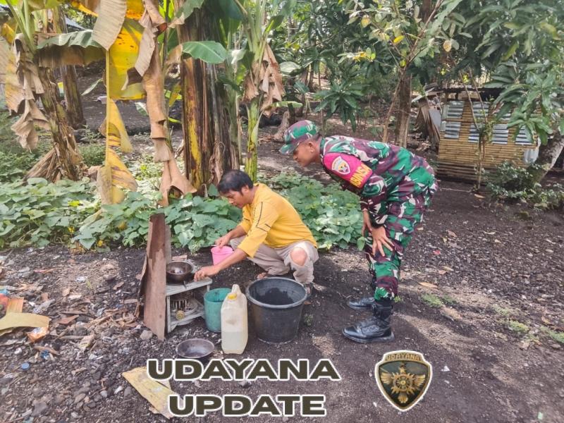 Ciptakan Kamtibmas, Babinsa Kodim 1602/Ende Turun Langsung ke Wilayah Binaan