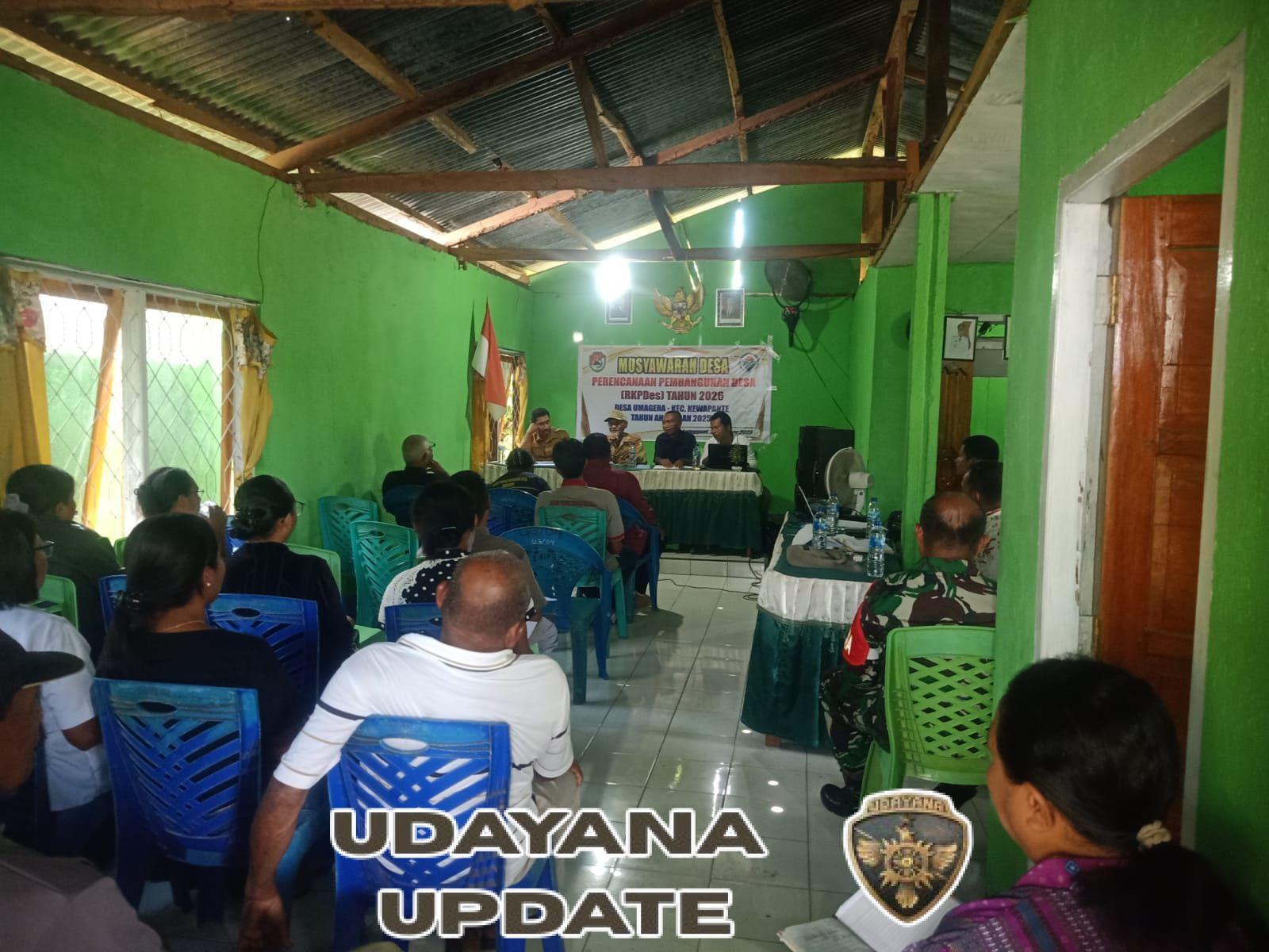 Musdes Umagera Bahas Rencana Pembangunan Tahun 2026, Babinsa Turut Hadir