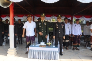 Prajurit jajaran Kodim 1623/Karangasem ikuti upacara peringatan hari kesaktian Pancasila tahun 2025.