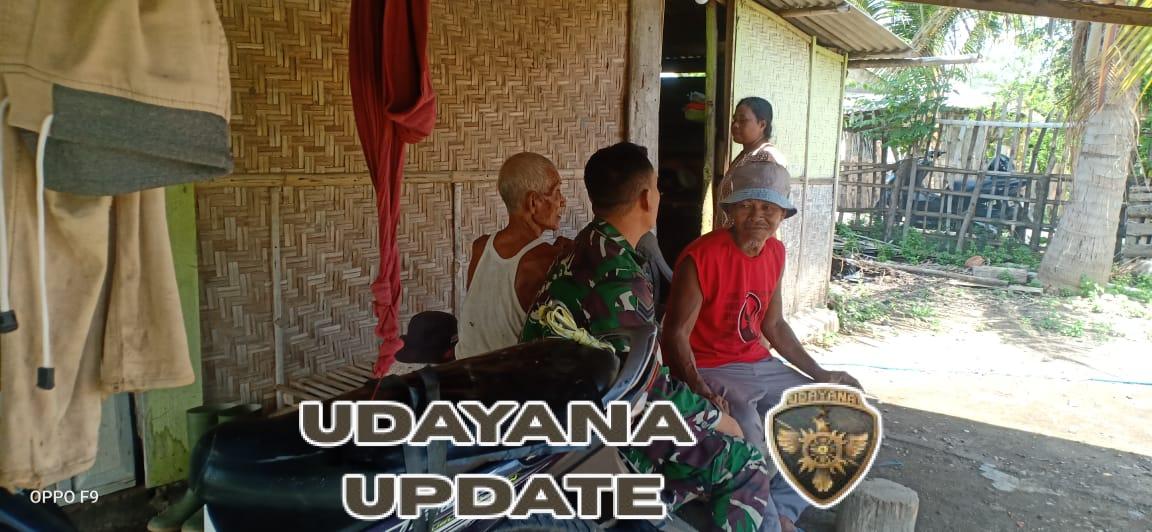 Dekat dengan Rakyat, Babinsa Koramil 1628-04 Aktif Lakukan Monitoring Wilayah