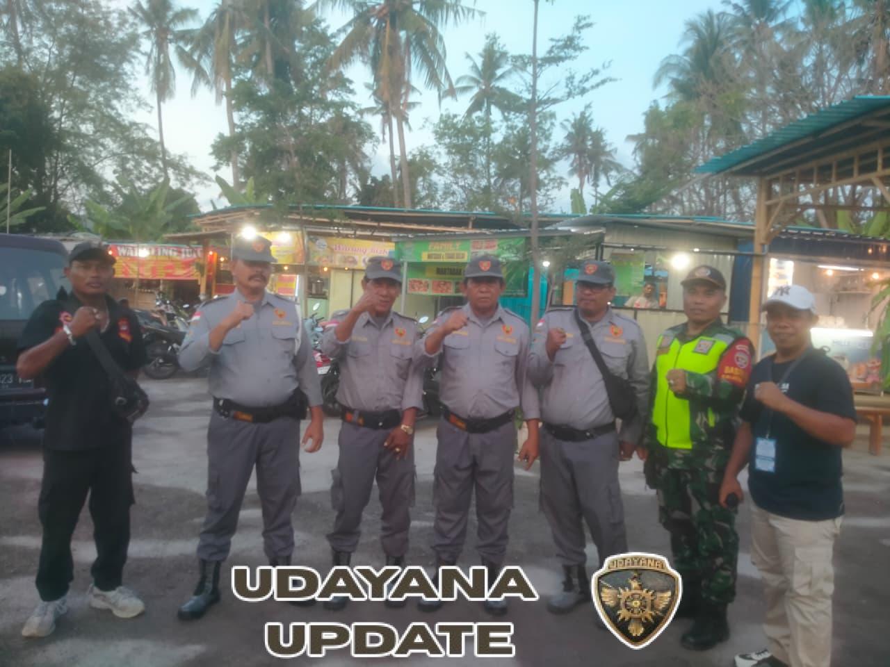 Babinsa dan Bhabinkamtibmas Amankan Pesta Pemuda STT Dharma Kapti Berjalan Lancar