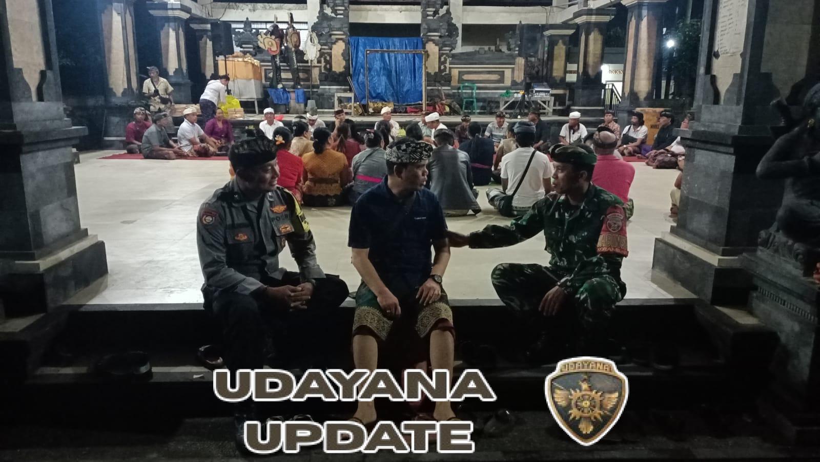 Babinsa Samplangan Hadiri Sosialisasi Pawai Budaya di Wantilan Pura Dalem Samprangan