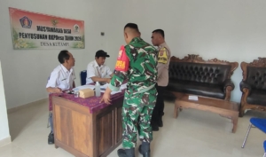 Musrenbang Desa Kutampi Didampingi Aparat TNi Polri