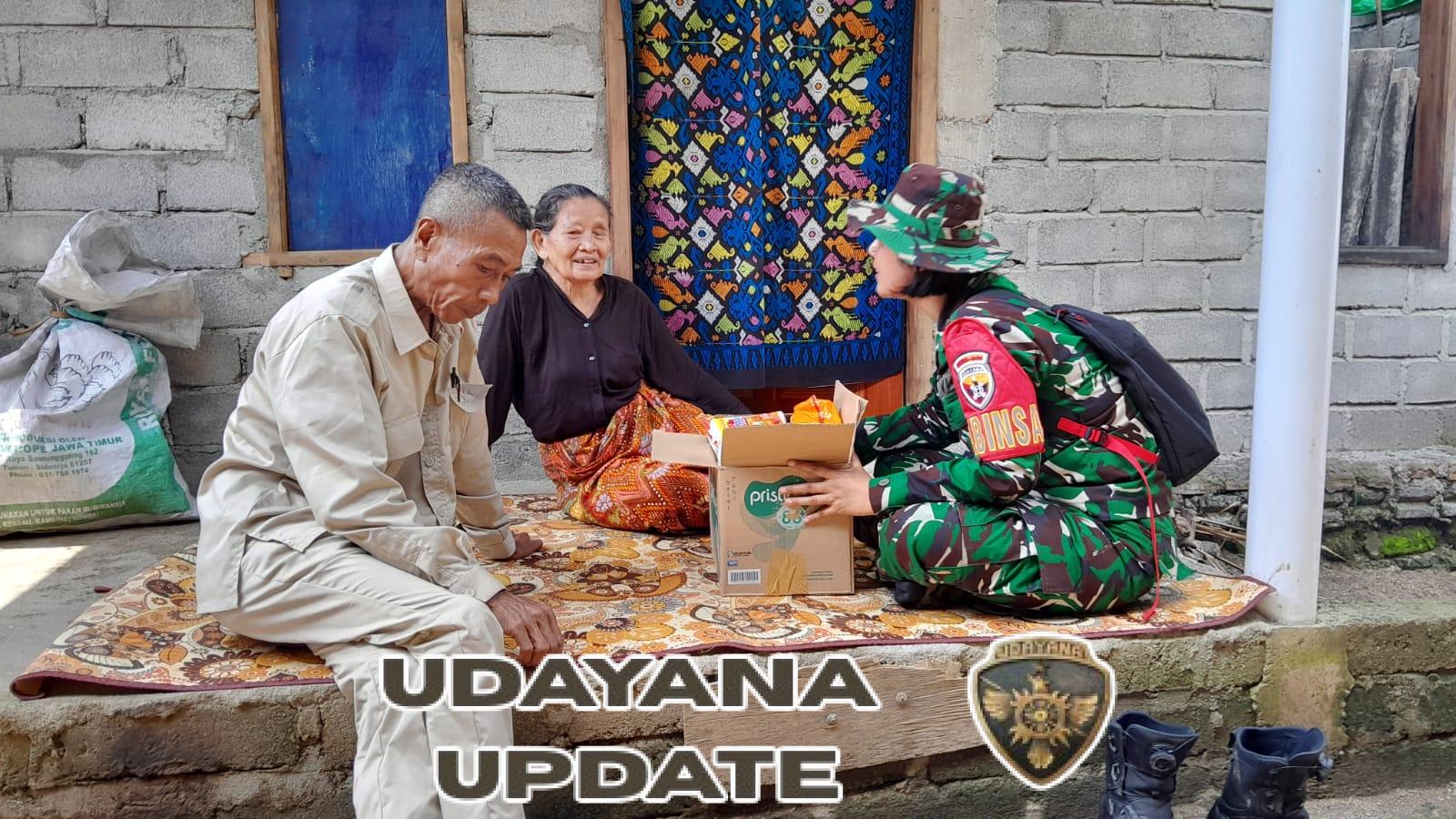 Babinsa Perempuan Karang Bayan Ini Dikenal Akrab dan Penuh Empati