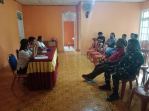 Rapat Penetapan Panitia Sepak Bola Mini Desa Habi Berlangsung Aman dan Tertib, Babinsa Turut Hadir Beri Dukungan