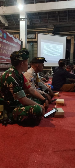 Babinsa Satra Hadiri  Peningkatan Kapasitas Lembaga Adat Desa Adat Satra