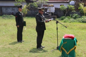 Penghormatan Terakhir, Kodim Klungkung Gelar Upacara Militer Perabuan Almarhum Lettu Caj I Nyoman Sukrata