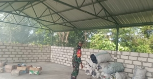 Antisipasi Hal-Hal Yang Tidak Diinginkan, Babinsa Sakti Turun langsung Cek Kondisi TPA