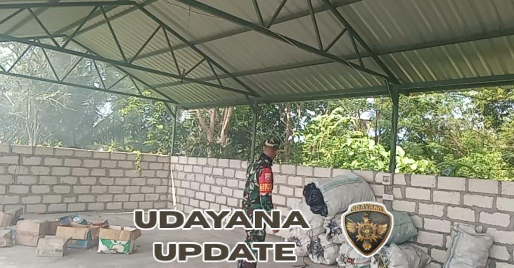 Antisipasi Hal-Hal Yang Tidak Diinginkan, Babinsa Sakti Turun langsung Cek Kondisi TPA
