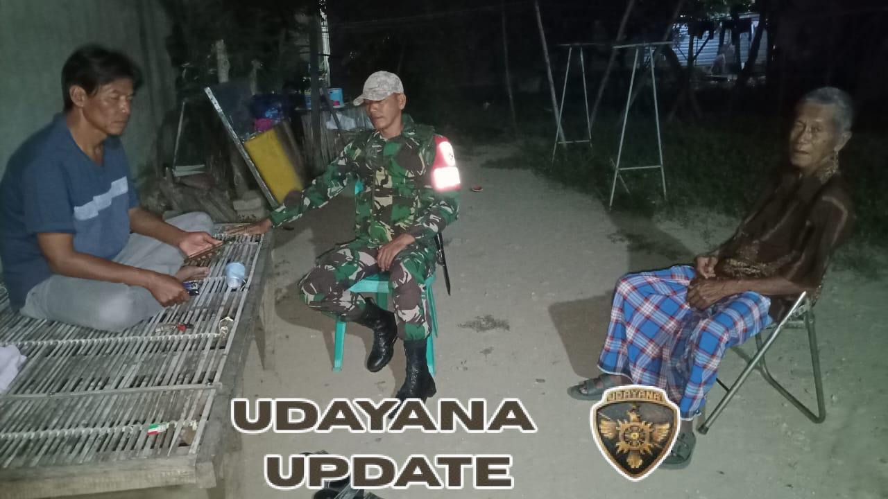 Sertu Septi Ajak Warga Bugis Aktif Ronda Malam Jaga Kamtibmas di Taliwang