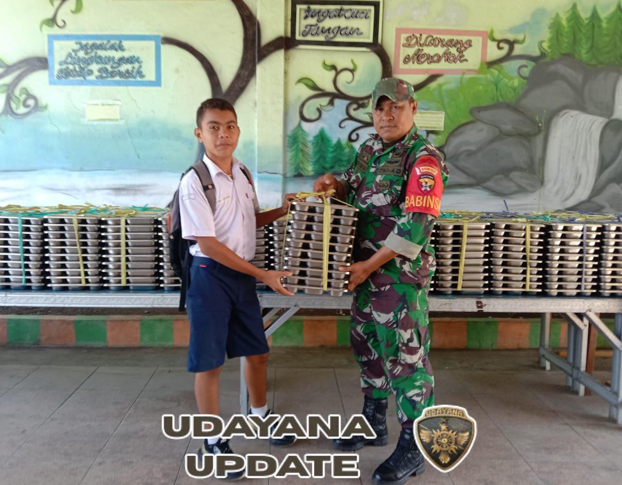 TNI Dukung Penuh Program MBG untuk Anak Sekolah di Kabupaten Alor