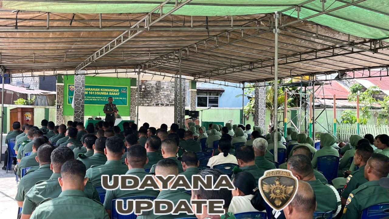 Dandim 1613/Sumba Barat Berikan Jam Komandan Kepada Seluruh Anggota