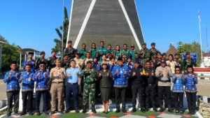 Prajurit Yonarmed 12 Kostrad Kokohkan Semangat Nasionalisme di Tapal Batas