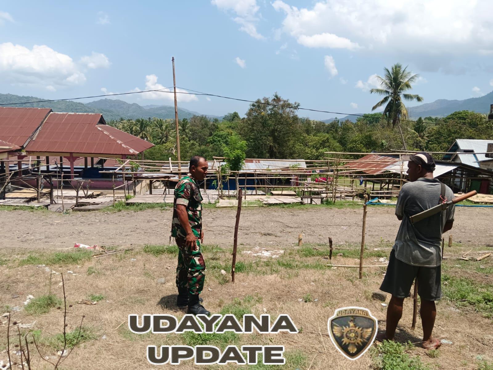 Perkuat Kemanunggalan TNI-Rakyat, Babinsa Koramil 1602-03 Gelar Monitoring di Desa Welomosa