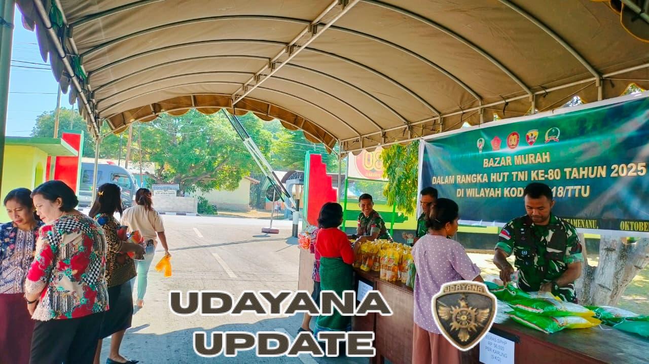 Menyambut HUT TNI Ke-80, Kodim 1618/TTU Suguhkan Bazar Murah Penuh Manfaat