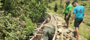 Program TMMD ke-126, Kodim 1612/Manggarai Wujudkan Akses Air untuk Petani Desa Pinggang