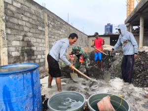 Serka Suhardi Pimpin Cor Tiang Lantai 2 Masjid di Desa Risa