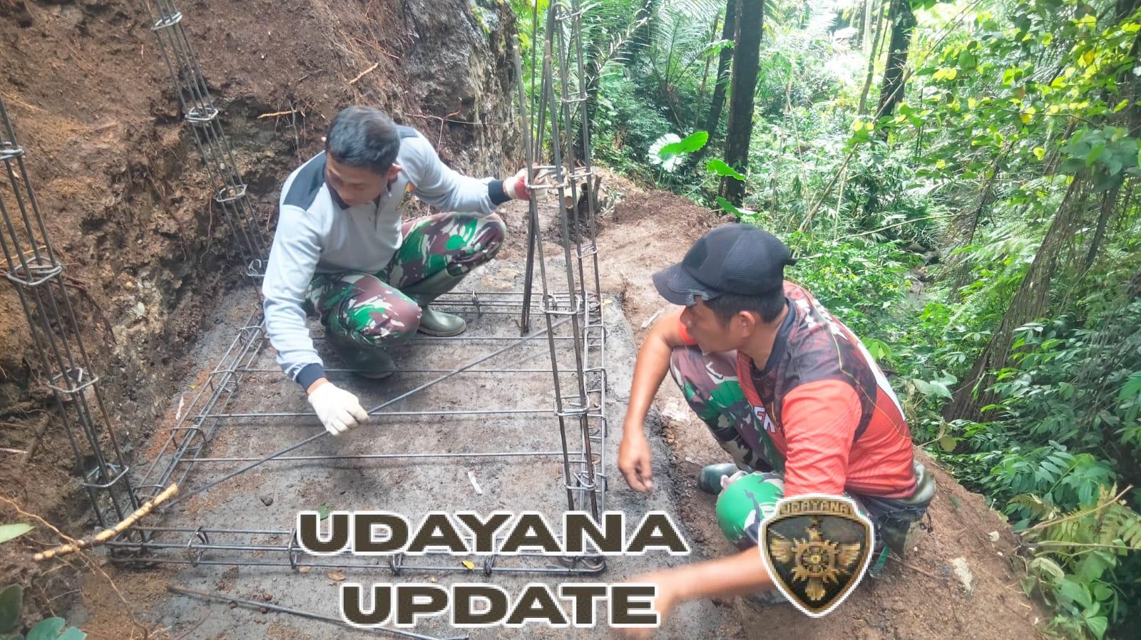 Gotong Royong TNI dan Warga Wujudkan Pompa Hidram di Lingsar