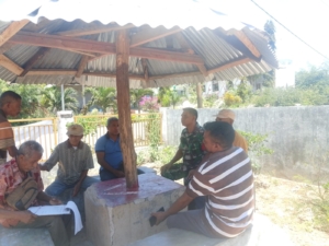 Sertu Sefi Pandie Jalin Komsos Bahas Lahan Koperasi Niukbaun