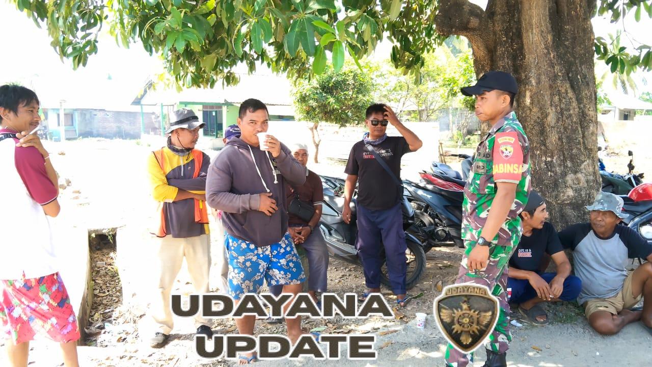 Wujud Kepedulian Babinsa, Desa Tatar Didorong Jaga Keamanan dan Kebersihan Lingkungan