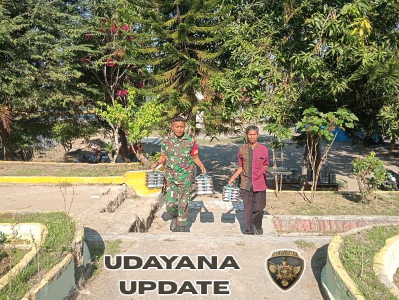 Sertu Abdul Arif Kawal Distribusi MBG, Pastikan Tepat Sasaran di 18 Sekolah Kota Bima