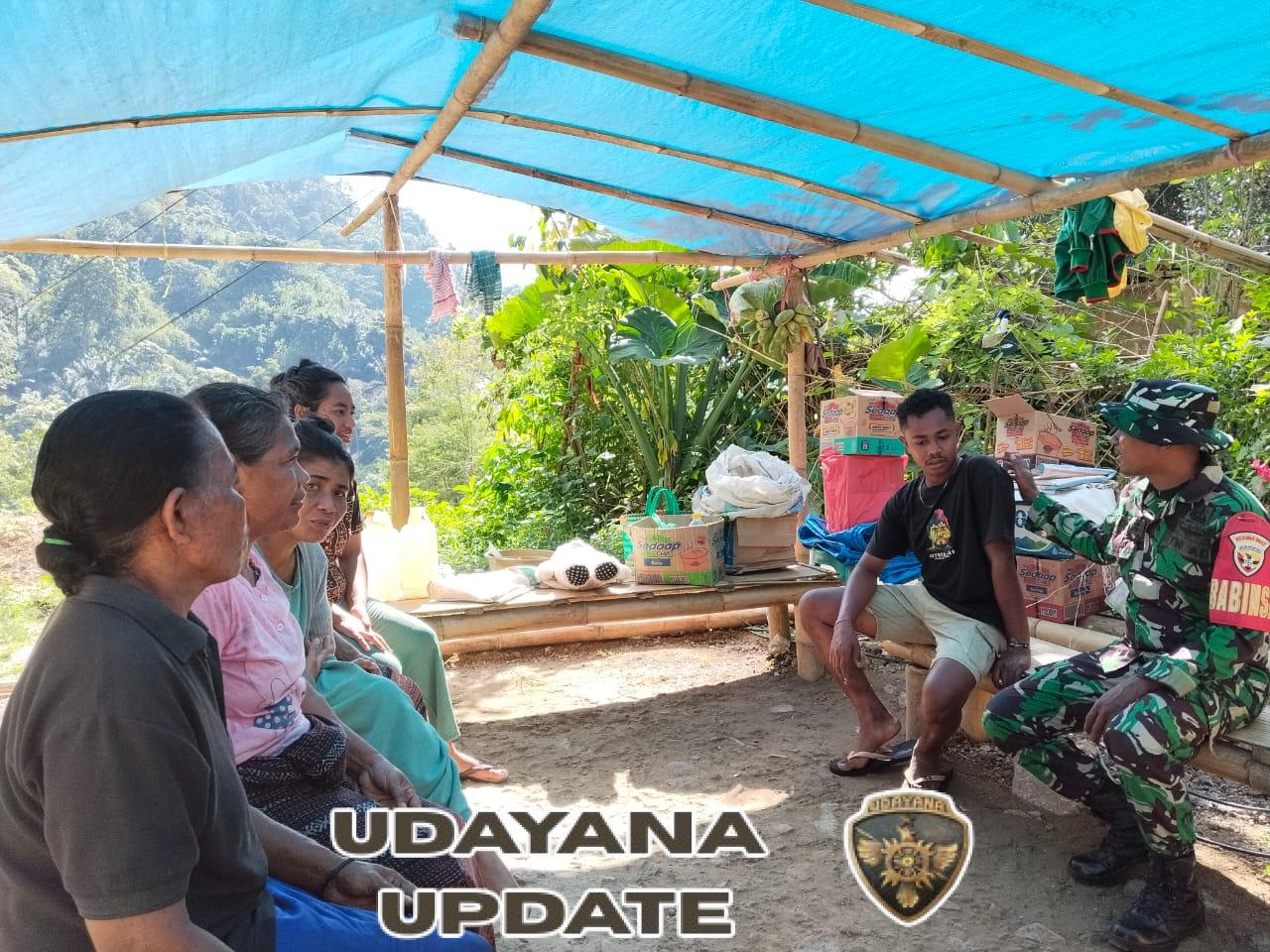 Babinsa Koramil 1602-02/Wolowaru Tingkatkan Kamtibmas di Desa Wonda