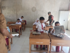 TNI Koramil 1628-03 Seteluk Dukung Kesehatan Anak Lewat MBG