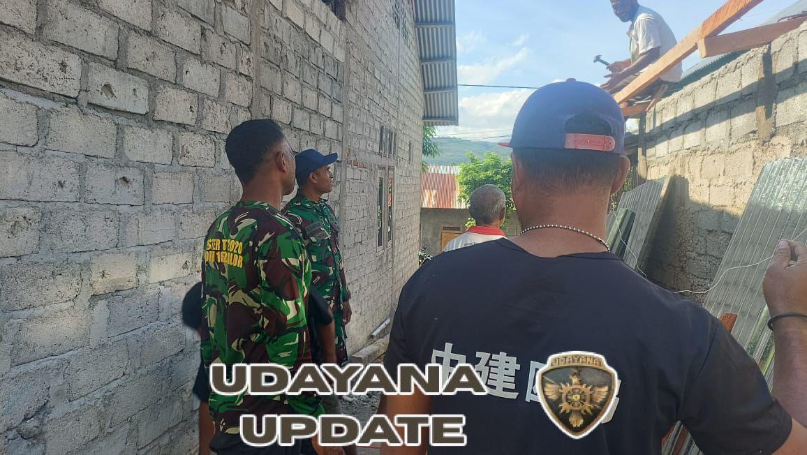 Sinergi Babinsa dan Pemuda Wujudkan Semangat Gotong Royong di Alor Barat Laut