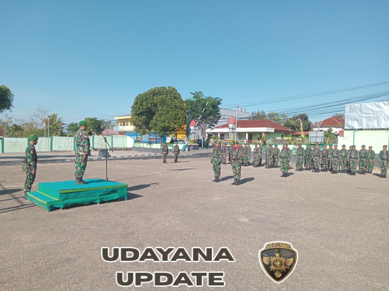 Kodim 1621/TTS Gelar Upacara Bendera Rutin Hari Senin