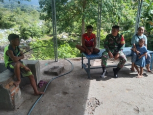 Babinsa Koramil Wolowaru Gelar Komsos dan Pamwil di Desa Liabeke