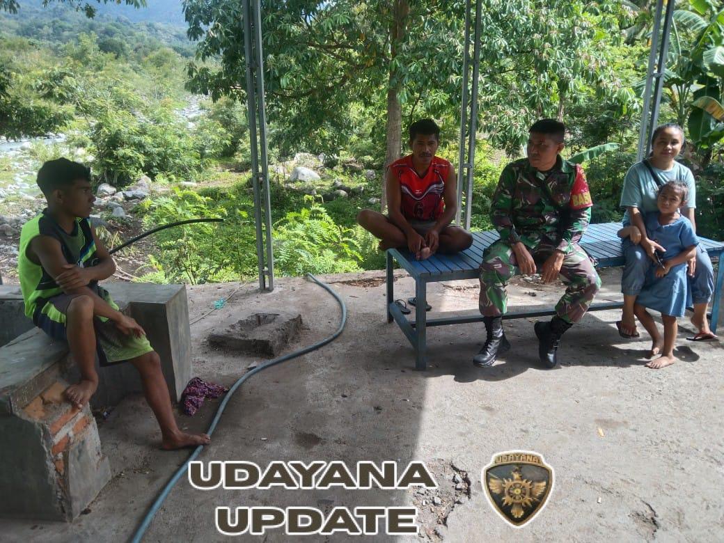 Babinsa Koramil Wolowaru Gelar Komsos dan Pamwil di Desa Liabeke