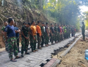 Satgas TMMD Ke-126 Kodim 1611/Badung Upayakan Target Selesai Jelang Sebelum Penutupan